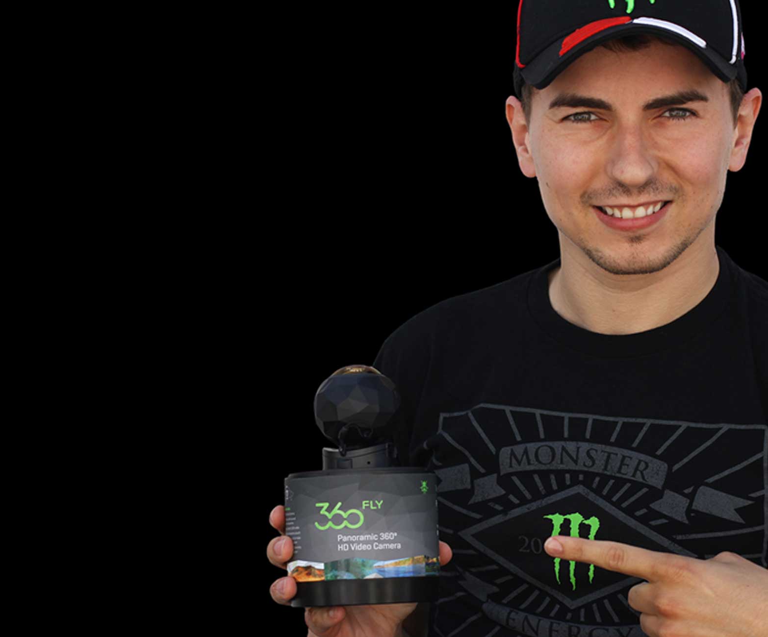 Jorge Lorenzo using our 360 panoramic video camera